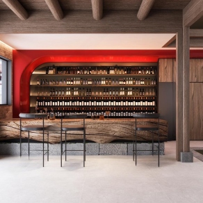 现代餐厅收银台3D模型下载